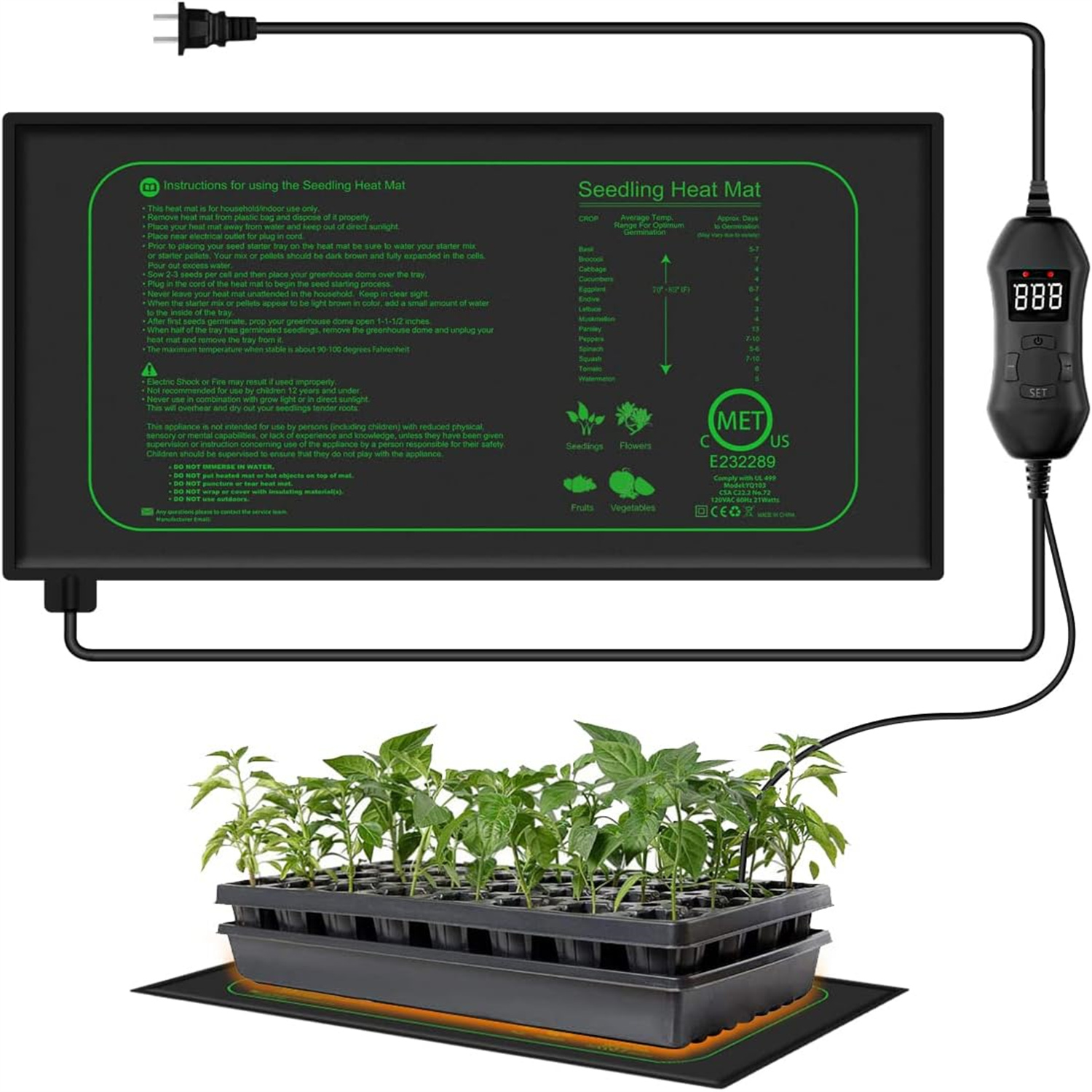 Tappetino Riscaldante per Seme - Seedling Heat Mat recensione e prezzo